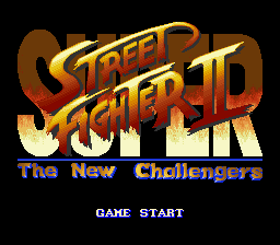 Super Street Fighter II - The New Challengers (Japan) Title Screen